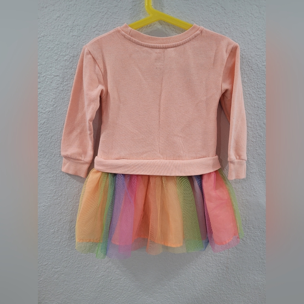Colorful Trolls Long Sleeve Dress 3t - Picture 8 of 9